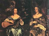 Sir Peter Lely Two Ladies of the Lake Family painting